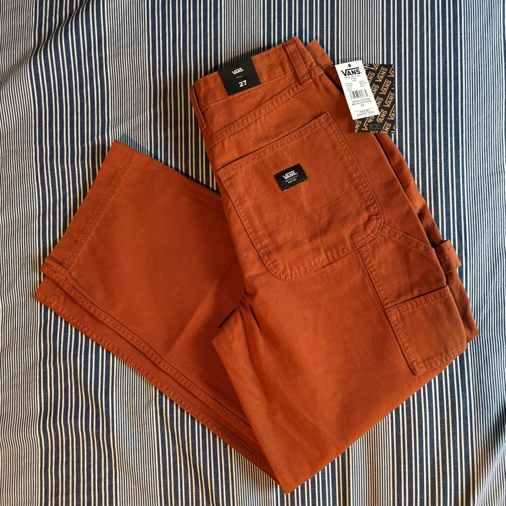 Vans Women’s Dark Orange Carpenter / Cargo Pants. NWT size 27.